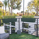 Metal Railing Planter Box, 30 Inch Balcony Planters with Adjustable Brackets, Large Hanging Planters for Outdoor Fence Deck