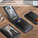 BULLIANT Men Wallet,Money Clip Wallet Slim For Gift Men 9Cards-Metal Credit Card Case in Magnetic Leather Flip by TinyTreasures Baby Boutique
