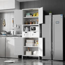 ANWBROAD 67” Bathroom Storage Cabinet Tall Storage Cabinet with Adjustable Shelves and Drawers Freestanding for Bathroom Kitchen Pantry Living Room Cabinet USBC002W by CozyNest Decor