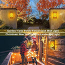 Solar Flame Lights Outdoor, Realistic 3D Flickering Flames with 66 Ultra-Bright LEDs - Waterproof Wall Mount Lanterns for Deck, Fence, Patio, Garden, Auto On/Off (4-Pack Value Set) by GreenHaven Gardens
