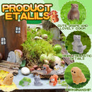 80 Pcs Mini Resin Animals 80 Styles Resin Animals Figurines Bulk for Fairy Garden Miniature Dollhouse Accessories Hide Crafts Decor by GreenHaven Gardens