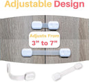 Inaya 12-Pack Child Proof Locks for Cabinet Doors, Drawers, Fridge, Toilet Seat, Dishwasher, Trash Can, Cupboard - 3M Adhesive - No Drilling - Baby Proofing Cabinet Locks by TinyTreasures Baby Boutique
