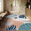 Lahome Washable Area Rug 5x7 - Non-Slip Soft Carpet for Bedroom Ultra-Thin Stain Resistant Rug for Living Room Throw Cute Kids Nursery Rug, Boho Botanical Print Indoor Rugs for Entryway Office by TinyTreasures Baby Boutique