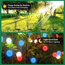 Albelt 2024 6pack Solar American Flag Lights - Solar Firefly Lights Outdoor 36LED Waterproof of The United States for Memory Day, Independence Day, National Day Decoration (Red+White+Blue) by GreenHaven Gardens