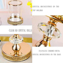 Candle Holder, Pillar Candle Holders, Crystal Candlesticks Holder for Wedding, Parties, Events, Chirstmas,Home Decor, Table Centerpieces CH028D (S) by CozyNest Decor