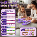 Friendship Bracelet Making Kit for Girls - DIY Bracelets Maker Art and Craft Kits for Kids - Jewelry String braiding Set Toys for Age 6 7 8 9 10 11 12 Year Old Girl Christmas Birthday Gifts - Purple by TinyTreasures Baby Boutique