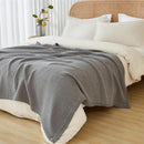 EMME Cotton Muslin Blanket King Size - Soft, Breathable Layering Blanket, 108"x90", All Season Gauze, Grey by CozyNest Decor