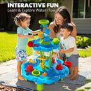 CozyBomB™ Water Table for Toddlers 3-5 | Outdoor Toys Water Play Table, Magnetic Fishing Toy Game, Summer Splash Pond Showers Sand Activity, Sensory Party Birthday Gift Kids Ages 4-8 9-12 (2-Tiers) by TinyTreasures Baby Boutique