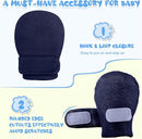 Newcotte Adjustable Baby Mittens No Scratch Newborn Cotton Breathable Gloves Warm Baby Mitts for Boys by TinyTreasures Baby Boutique