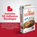 BioSwiss Bandages, Pizza Shaped Self Adhesive Bandage, Latex Free Sterile Wound Care, Fun First Aid Kit Supplies for Kids, 50 Count by TinyTreasures Baby Boutique