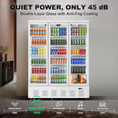 40.5 Cu.ft. Commercial Refrigerators 3 Glass Door Beverage Refrigerators Commercial Fridge Upright Cooler with Soft LED Light and 15 Adjustable Shelves for Restaurant Grocery Stores Home by CozyNest Decor