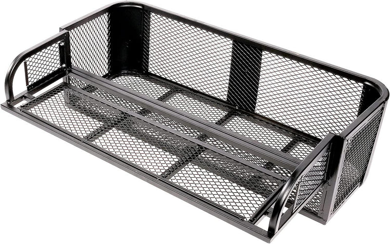 41"L x 14"W x 12.4"H ATV Rear Drop Basket Rack Universal Cargo Basket, Heavy Duty Protective Rail Rim