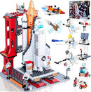 Space Exploration Shuttle Toys Gifts for 6 7 8 9 10 11 12 Year Old Kids, Girls, Boys, 12-in-1 STEM Projects Rocket Building Toy Kit with 3 Astronauts, Airplane Rocket Set Xmas Ideas, 885 Pcs by TinyTreasures Baby Boutique