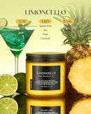 M&SENSE Limocello Scented Candle - 11.6oz Natural Soy Wax Non Toxic 70-Hour Slow Burning 2-Wick Lemon Highly Scent for Home Decor, Summer Candle for Yoga Spa & Meditation & Relaxing Gift by CozyNest Decor