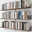 Heimlove 48 Inch Large Wall Bookshelves Set of 3, Wall Mounted Bookshelves,Heavy Duty Wooden Shelves for Living Room,Bedroom,Kitchen,Laundry Room Storage & Decor by CozyNest Decor