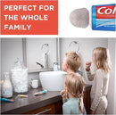Chrome Cherry SqueezMe Self-Closing Toothpaste Caps, Silicone Lid for Kids & Adults, No Mess Toothpaste Dispenser, Easy Squeezer Cap for Tubes, Bathroom Accessory, Glitter, Pack of 6 by CozyNest Decor
