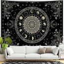 Lunerfex Mandala Moon Tapestry Boho Tapestry for Bedroom Black Tapestries Wall Hanging Living Room Wall Art and Home Decor 60x80 by CozyNest Decor