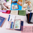 Melsbrinna Rfid Passport Holder for Travel women/Men, Cute Passport Wallet Rfid Blocking Card Slots, Rfid Passport Cover/CaseTravel Wallet, Passport Book Holder (1, Pink2) by TinyTreasures Baby Boutique