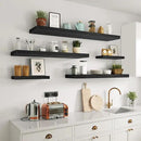 Single Floating Shelves 36 inch Long, Large 10 in Deep Wall Shelves Heavy Duty 70 lbs for Bedroom, Bathroom, Living Room, Kitchen, Office, Modern Shelf Home Decor, Set of 1, Black by CozyNest Decor