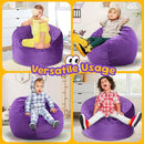 Hobestluk Bean Bag Chairs 2.5FT Bean Bag Chair with Memory Foam Filled & Machine Washable Cover,Beanbag Chair, Small Bean Bag Chairs for Playroom, Living Room, Bedroom by CozyNest Decor