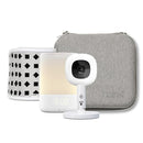 Nanit Travel Light Bundle Pro Camera with Portable Flex Stand, Sound + Light Audio Monitor & Baby Night Light, and Travel Case - Gray Oxford Edition by TinyTreasures Baby Boutique