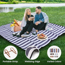 sapsisel 80”x 80” Picnic Blanket Extra Large, Waterproof and Foldable Beach Blanket, 3-Layer Outdoor Blanket for 6 to 8 Adults, for Camping, Park, Beach, Grass, Indoors… by TinyTreasures Baby Boutique