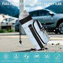 25/32/40/64oz Water Bottle Bag Holder Carrier-Insulated Crossbody Sling Case Sleeve with Strap & Pockets for Men Women Gym Cycling Travel Walking Hiking Camping by TinyTreasures Baby Boutique