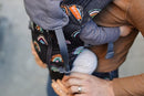 Beco Baby Carrier 8 Hybrid Newborn to Toddler Carrier (7-45lbs) - All in 1 Mesh Backpack, Front and Hip Carrier with Adjustable Seat - Cooling Ergonomic Carrier (Boho Rainbow) by TinyTreasures Baby Boutique