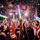 100-Count Foam Glow Sticks Party Pack - 4 Colors, Steady Bright Light Up Sticks for Weddings, Birthdays, Christmas, Halloween | Foam Glow Sticks Bulk Reusable, 6-Hr Glow, Eco-Friendly Foam by TinyTreasures Baby Boutique