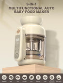 Auto Baby Food Maker, Glass Baby Food Mills, Baby Blender & Steamer and Puree Maker with Auto Cooking, Easy Cleaning, Dishwasher Safe, Cook at Home, Touch Screen Control by TinyTreasures Baby Boutique