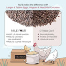 Chicken Grit for Layer & Grower Chickens Age 8-20+ Weeks - 100% Natural Mineral Chicken Grit Quartzite, Poultry Grit, USA Mined, 4 lbs by GreenHaven Gardens