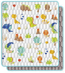 Baby Play Mat 71" X 79" Large Baby Floor Play Mat One-Piece Baby Crawling Mat Non-Slip Cushioned Baby Floor Mat, Activity Playmats for Infants, Babies, Toddlers (71x79, Dinosaur) by TinyTreasures Baby Boutique