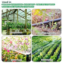 32Pcs 1/2 Inch Tubing Drip Irrigation Fittings Kit, 1/2 ID x 0.6-0.63 OD 16 mm Drip Line Barbed Locked Nut Connectors - 4 Switch Valves, 8 Tees, 8 Couplings, 4 Elbows, 4 Ends, 4 Adapters by GreenHaven Gardens