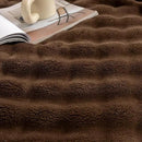 YUSOKI Luxury 3D Bubble Throw Blanket 3.1lb,All Ages,Home Decoration, (Brown,60 * 80inches) by CozyNest Decor