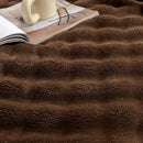 YUSOKI Luxury 3D Bubble Throw Blanket 2lb,All Ages,Home Decoration, (Brown,50 * 60inches) by CozyNest Decor