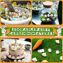Marsui 100 Pcs Bunny Miniatures Figurines Rabbit Miniature Accessories Easter Garden Landscape Garden Rabbit for Easter Garden Accessories Dollhouses Decoration(Cute Rabbit) by GreenHaven Gardens