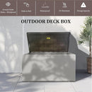 Premium Pro Edition 110 Gallon Lockable Resin Deck Box, Waterproof & UV-Resistant Outdoor Storage Box for Outdoor Cushion Storage, Garden Tools & Pool Accessories Storage, White by CozyNest Decor