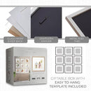 Sheffield Home 9 Piece Gallery Wall Frame Set, 12x12 in. Matted to 8x8 in. (Light Natural) by CozyNest Decor