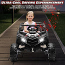 Electric Car for Kids, JOYRACER 24V Ride on Car Battery Powered Off-Road UTV w/Remote Control, 3 Speeds, 4x150W Powerful Motors, 18" Seat, Bluetooth, MP3, Electric Vehicles with Big Pull Bow by TinyTreasures Baby Boutique