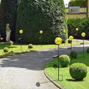 Solar Lights Outdoor Decorative Solar Outdoor Decorative Glass Ball Stakes Waterproof Garden Stake Glass LED Garden Globe Lights for Pathway Yard Lawn Decoration Yellow by CozyNest Decor