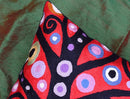 Klimt Tree of Life Pillow Cover | Red Floral Pillowcase | Flower Accent Pillows |Suzani Cushions | Flower Pillows | Modern Floral Cushion Cover | Hand Embroidered Wool Size - 18x18 by CozyNest Decor