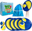 EVERICH Upgraded Toss and Catch Ball Game Set - Indoor and Outdoor Games for Kids 3-12, Beach Sand Pool Water Toy Includes 4 Paddles 4 Sticky Balls, Great Birthday Easter Gifts for Boys Girls by TinyTreasures Baby Boutique