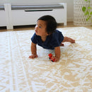 Cushmat Stylish Reversible Foam Play Mat (Large, Explorer - Gray Sand) - Soft, Waterproof, Durable Play mat for Infants, Babies, Toddler, Kids & Grownup - 6.5ft x 4.5ft by TinyTreasures Baby Boutique