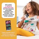 Portable Karaoke Machine for Adults & Kids - Built-In Speaker, Bluetooth, LED Lights, Wired Mic - With Voice Changing Effects by TinyTreasures Baby Boutique