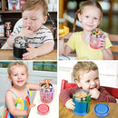 10oz Soup Thermo for Hot Food Kids,Lunch Thermo Kids Food Jar with Spoon Hot Insulated Food Containers,Leak Proof Stainless Steel Wide Mouth Lunch Food Thermo Jar for School(Pink-Flamingo) by TinyTreasures Baby Boutique