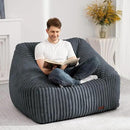 HABUTWAY Bean Bag Chair, Giant Bean Bag Chairs for Adults and Kids, Bean Bag Sofa, Lazy Floor Sofa, Faux Fur Beanbag Chair with Armrests for Living Room Bedroom (Dark Grey) by CozyNest Decor