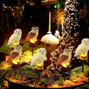 Capoda 2 Pieces Owl Garden Decorations Resin Owl Figurine Solar Light Stake Waterproof Animal Light Outdoor Decorations for Patio Yard Lawn Porch Pathway Decoration by GreenHaven Gardens
