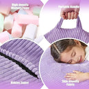 Hobestluk 3.5FT Bean Bag Chair Adult Bean Bag Chair Large Bean Bag Chair with Filler Included Teardrop Bean Bag with Removable Cover for Bedroom Living Room - (Large, Purple) by CozyNest Decor