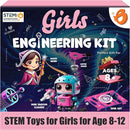 Butterfly EduFields 100+ STEM Projects | Girls Mini Engineering Kit for Ages 8 10 12 15 Years | Ultimate DIY Science Experiments for Kids | Educational Engineering Toys Best Birthday Gift idea by TinyTreasures Baby Boutique