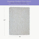 Bigacogo Chunky Knit Throw Blanket for Couch, 40x60 inches, 100% Hand Knitted with Thick Jumbo Chenille Yarn, Cozy Soft Large Rope Knot Cable Crochet Blankets for Sofa Bed Living Room, White by CozyNest Decor